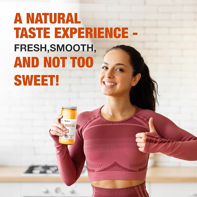 Sea Moss Gel - Mango 16oz, Wildcrafted Irish Seamoss with Essential Vitamins & Trace Minerals, Vegan Superfood Made in USA