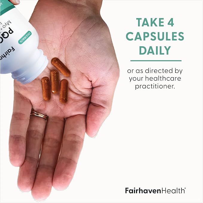 Fairhaven Health PQQ Plus Myo-inositol D-Chiro Inositol Supplement | PQQ Supplement to Support Cycle Regularity, Healthy Ovulation, Egg Quality, Women’s Reproductive Health | Non-GMO | 120 Capsules