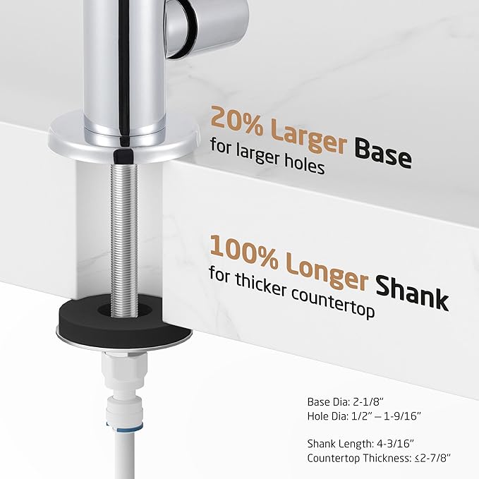 KES Water Filter Faucet for Kitchen Sink Reverse Osmosis Faucet Non-Air-Gap Drinking Water Faucet SUS304 Stainless Steel Polished Chrome, Z504CLFF18-CH