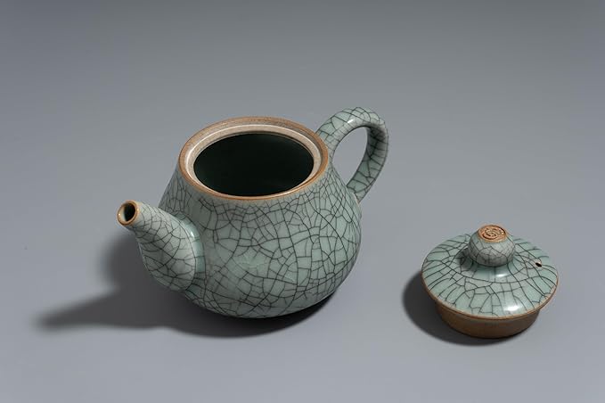 Handmade Longquan Celadon Teapot 260ml - Chinese ceramic kung Fu teapot, perfect for black tea and green tea