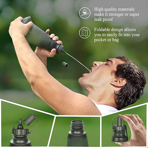 Timain Outdoor Portable Water Filter Pump,Water Filtration Systems,Perfect for Travel,Camping, Hiking,Fishing,Hunting,Emergency Preparedness