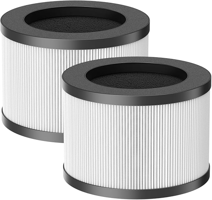 2 Pack BW302 HEPA Air Filter Compatible with LUNINO BW302 Air Purifier Filter Replacement 3 Stage Filtration For Pet Dander, Odor, Dust, Smoke For LUNINO Home Large Room up to 1200ft²