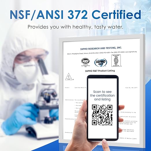 Waterdrop G2 Reverse Osmosis System, 7 Stage Tankless RO Water Filter System, Under Sink Water Filtration System, 400 GPD, 1:1 Pure to Drain, Reduces TDS, FCC Listed, USA Tech, WD-G2-W