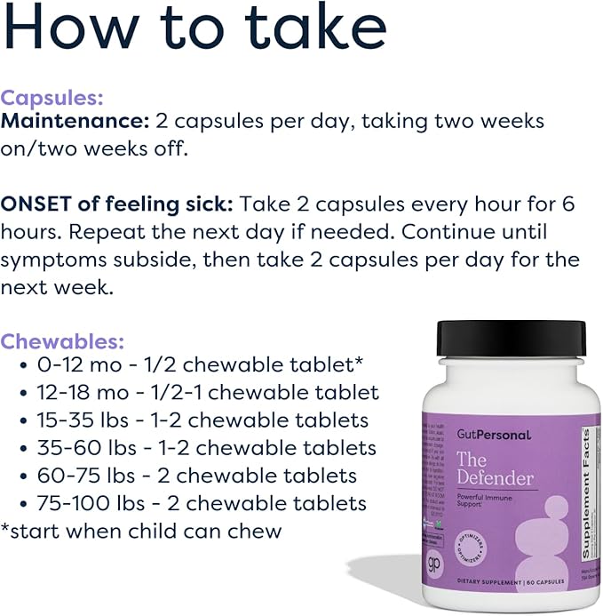 The Defender - Powerful Immune Defense with Vitamin A, C, and Botanical Extracts Elderberry, Echinacea, and More for Boosting Immune System with Natural Ingredients