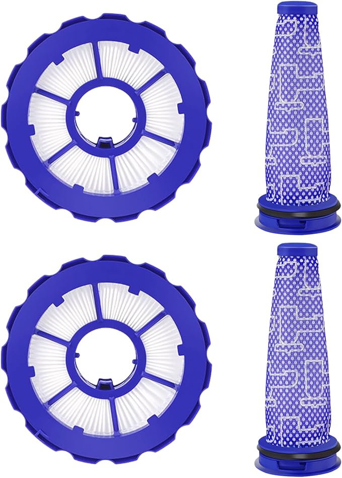2 pack Hepa Post-Motor Filters & Pre-Motor Filters Replacement Parts Compatible With DC50, Animal And Multi Floor Complete Vacuum Cleaner, Part # 965081-01&965080-01