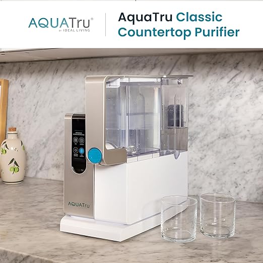 AquaTru Classic Countertop Water Filtration Purification System for PFAS & Other Contaminants with Exclusive Ultra Reverse Osmosis Technology (No Installation Required) | BPA Free (AquaTru Classic)