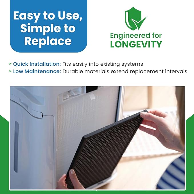 Replacement Carbon Pre/Post Filters for Holmes Air Purifiers - Compatible with Part AOR31 Filter I- Dims: 4-1/4 x 9-1/2 x 1/4 - (6-Pack)