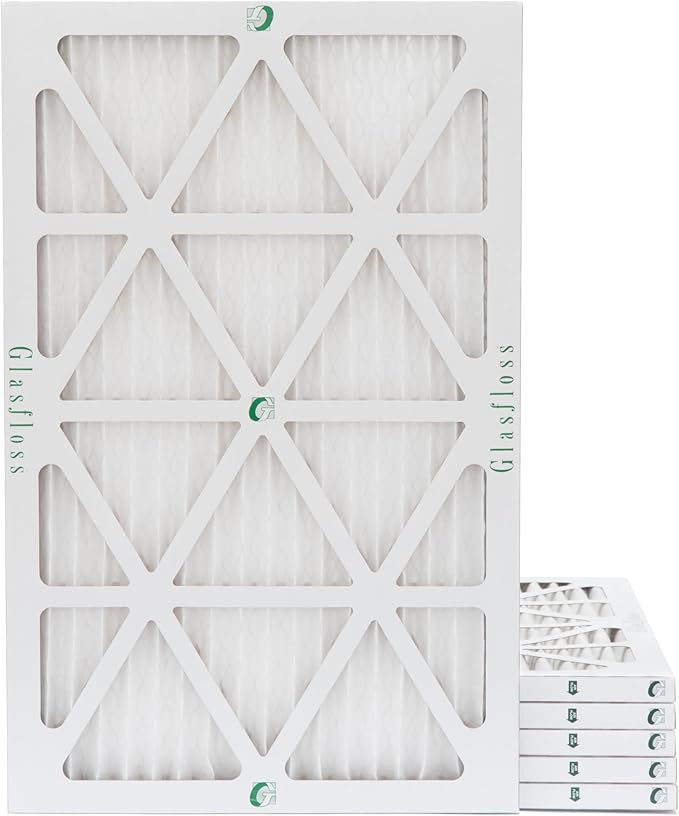 Glasfloss ZL 13x21.5x1 MERV 10 (FPR 5-6) AC Furnace Air Filters. (Box of 6). Actual Size: 12-7/8 x 21-1/2 x 7/8