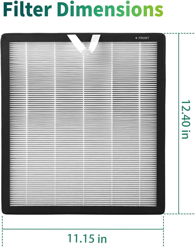 Vital 100S HEPA Air Purifier Filter Replacement, Compatible with LEVOIT Vital 100S and Vital 100S-P Air Purifier, Vital 100S-RF, LRF-V102-WUS, 2-in-1 High-Efficiency Activated Carbon, 2 Pack
