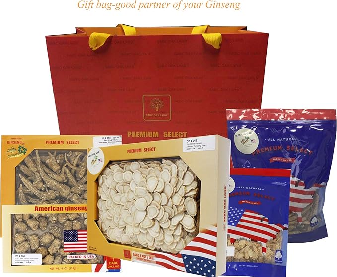 1LB=453g/Box American Ginseng,Hand-Selected Wisconsin Farmed Ginseng Root | Long Small |美国威斯康辛州 长枝西洋参 花旗参 礼盒装 |Cultivated Wisconsin American Ginseng WI 063# Box