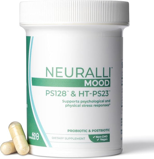 Bened Life Neuralli Mood with PS128 for Stress Relief & Recovery via The Gut-Brain Axis (30-Day Supply), Ages 18+