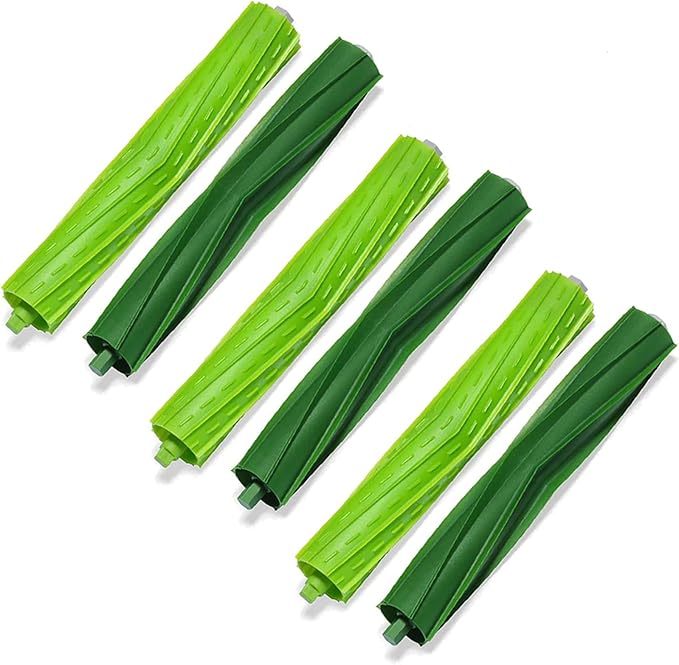 3 Sets Replacement Rubber Roller Brushes Compatible for iRobot Roomba E & I & J Series, Replacement Parts Accessory for J8+ i7+ i7 i1 i2 i3 i4 i6 i6+ i8 i8+Plus E5 E6 E7 Vacuum Cleaner