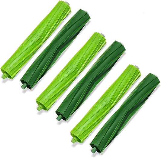 3 Sets Replacement Rubber Roller Brushes Compatible for iRobot Roomba E & I & J Series, Replacement Parts Accessory for J8+ i7+ i7 i1 i2 i3 i4 i6 i6+ i8 i8+Plus E5 E6 E7 Vacuum Cleaner