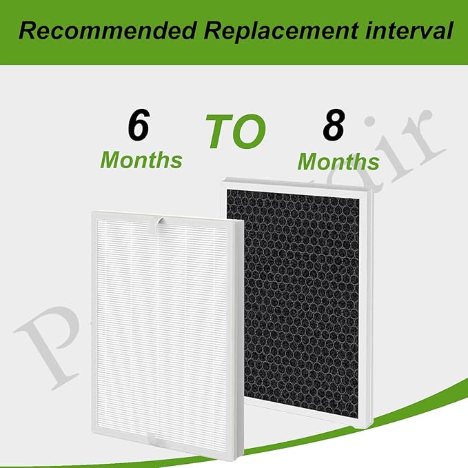 2 Pack A7 & E-400 Replacement Filter,Compatible for AromaRoom E-400 and VEWIOR ClearAir-A7 Air Cleaner Purifier, HEPA, Fine Pre-Filter, Activated Carbon