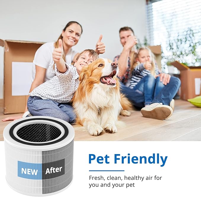 Core 200S Replacement Filter 2 Pack, 3-in-1 Filters Compatible with LEVOIT Core 200S Smart WiFi Air Purifier, HEPA Core 200S-RF Filters