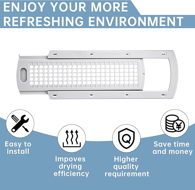 WE22X35337 Washer Dryer Lint Screen Filter And Lint Filter Slide Assembly,Compatible with GE Hotpoint Dryer Replacement for WE01X25914 WE01X25915