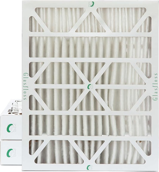Glasfloss 16x20x4 MERV 10 (FPR 5-6) 4" Inch Pleated Air Filters Box of 3. Actual Size: 15-1/2 x 19-1/2 x 3-3/4