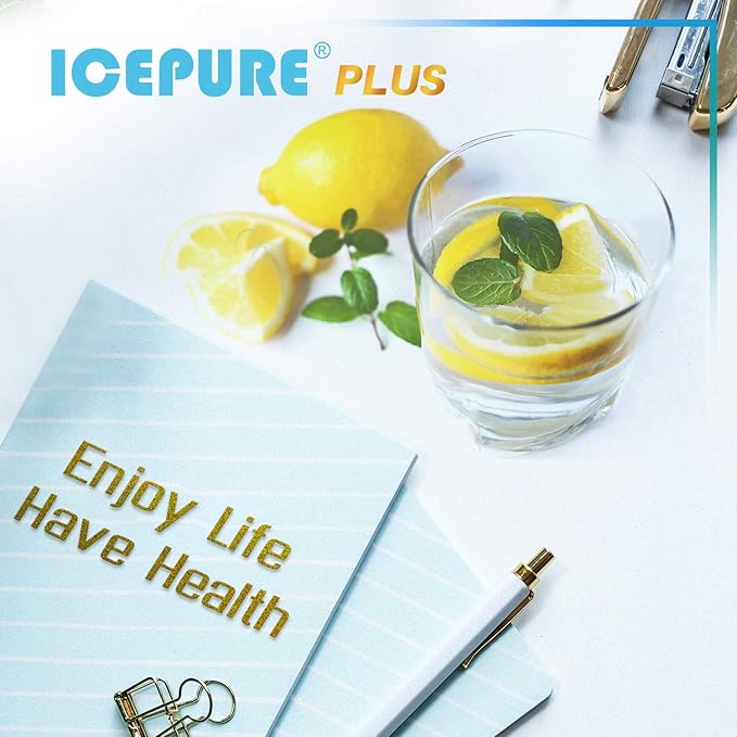 ICEPURE PLUS 9690 NSF/ANSI 53 NSF/ANSI 42 Certified Compatible with LG LT700P and LT120F, 46-9690, ADQ36006101, ADQ36006102, LFXC24726S, RWF1200A Refrigerator Water Filter and Air Filter 2 Combo