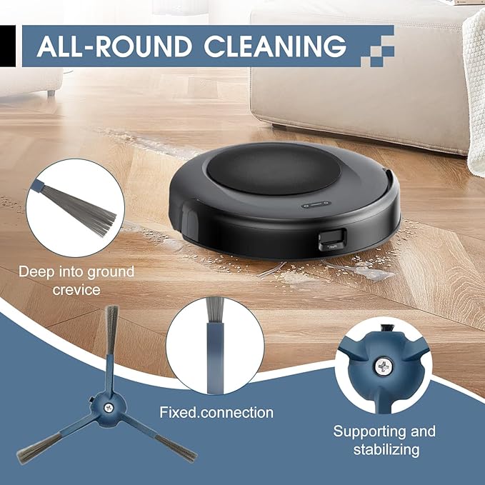 (30 Pack) Replacement Accessories for eufy Omni C20 Robot Cleaner, 2 Main Brushes + 6 HEPA Filters 6 Mop Pads 6 Dust Bags 8 Side Brushes,2 Tools