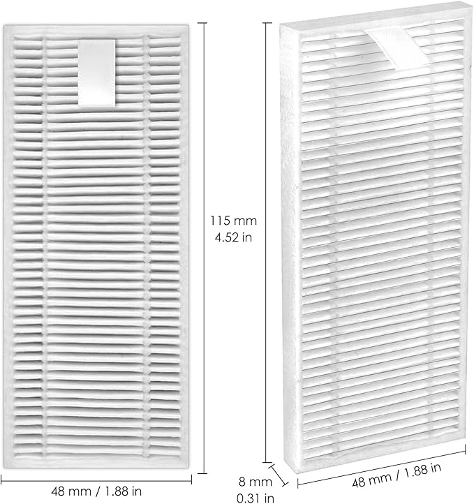 (6 Pack) M310 Replacement HEPA Filters Compatible With Lefant M310 Robot Vacuum Cleaner, Filters Accessories Kit, Filter Kit