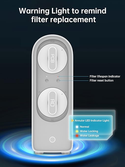 Geekpure 800 GPD Reverse Osmosis Drinking Water Filtration System with Twist Filters-Tankless-Fast Flow-2:1 Pure to Drain