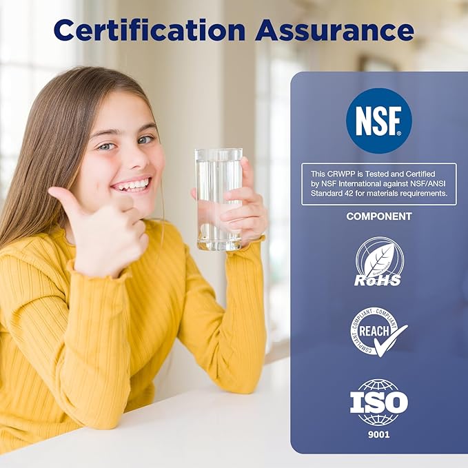 Membrane Solutions 1 Micron 10"x4.5" String Wound Whole House Water Filter Replacement Cartridge Universal Sediment Filters for Well Water - 4 Pack