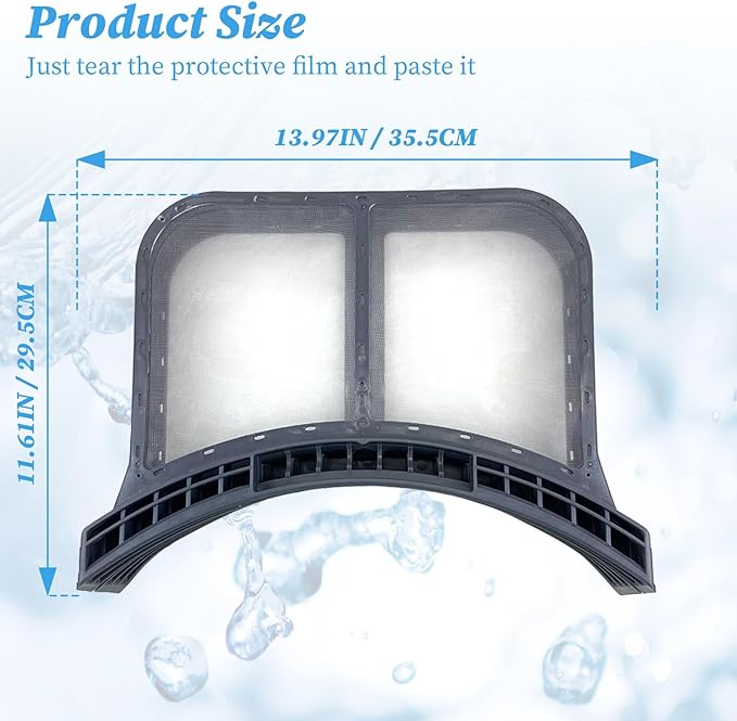 2025 Upgrade 5304513574 Dryer Lint Trap Filter Compatible with Frigidaire/Electrolux, Dryers Filter Assembly Replacement, Lint, Fit Pre RetrofitClamshell, Lint