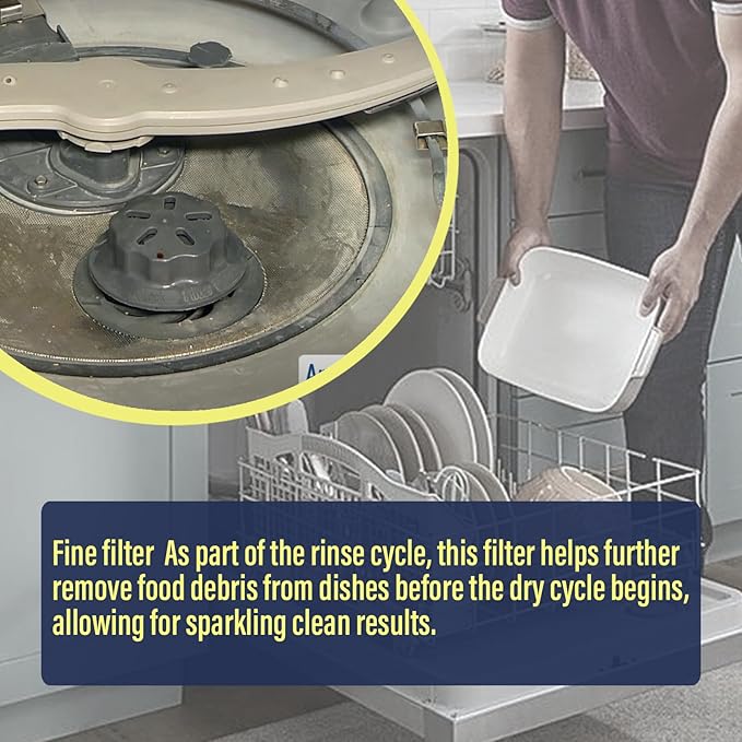 WD49X24057 Dishwasher Ultra Fine Filter Kit For GE Replacement parts WD49X24057 WD12X21976 4582690 PS12342852 WD12X10416 WD12X20107 WD12X20549 WD12X21676 WD12X22560 WD12X23736 Fine Filter Kit