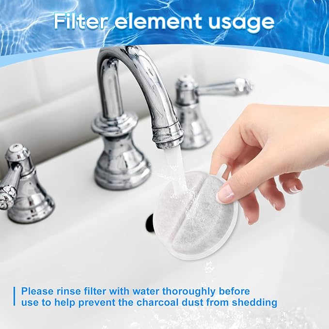 12 Pack Cat Water Fountain Filter Replacement for Lite & Premium 84oz 2.5L Drinking Automatic Pet Fountain, Dog Fountain Filters Fit Lite Pet Water Drinking Fountains