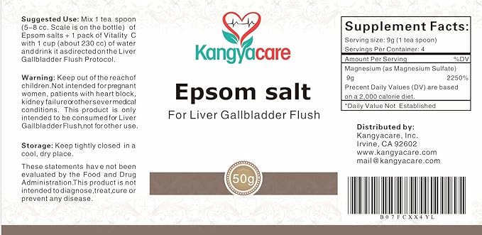 Liver Gallbladder Flush 肝胆排毒 - 1-Night Liver and Gallbladder Cleanse, Liver Detox Protocol - Cleans Liver, Gallbladder & Bile Duct Tract & Colon