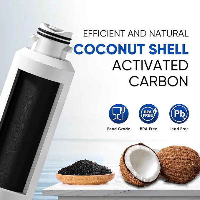 PUREPLUS DA29-00020B NSF/ANSI 401, 53& NSF P473 Certified Replacement for Samsung RF28HMEDBSR, RF263BEAESR, HDX FMS-2, HAF-CIN/EXP, RF4287HARS, RF28HFEDBSR, Refrigerator Water Filter, 3Pack