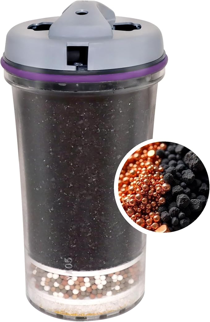 Water Filter Replacement 13845 for PiMag Countertop Waterfall Gravity Filtration System 1384 & 13681, Water Purifier Cartridge for Nikken Filter Replacement, Home Alkaline Drinking Dispenser Cartridge