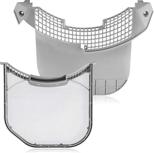 Romalon ADQ56656401 Dryer Lint Filter Stainless Steel Mesh With MCK49049101 Lint Trap Cover Housing For LG & Kenmore Dryer Lint Screen Replacement