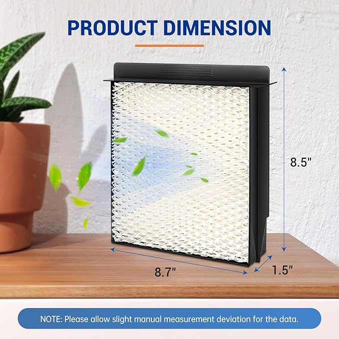 1040 Wick Humidifier Filter Replacement for Essick Air AIRCARE Humidifier Filter B40 B40-C 3D6 100 5D6 700 7D6-100 E35000 CM330AWHT CM330DWHT, Humidifier Filters Fit Moist Air MA0300 (2 pcs, white)