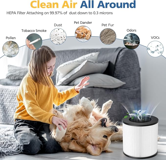 Model 14 Replacement Filter for MA Series 14/14W/14B Air Purifier, 3-in-1 HEPA Activated Carbon Filter ("14" Means Model not Height)