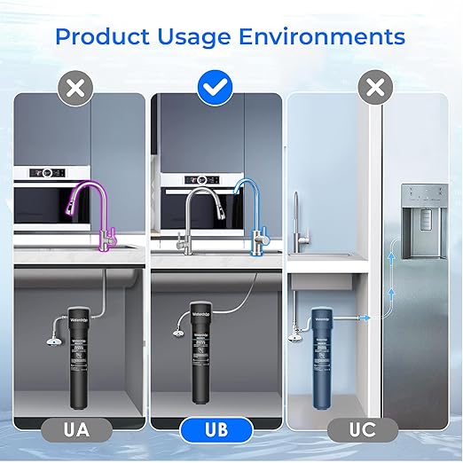 Waterdrop 15UB-UF 0.01 μm Ultra Filtration Under Sink Water Filter System for Baçtёria Reduction, Reduces Lead, Chlorine, Bad Taste & Odor, 19K Gallons, with Dedicated Brushed Nickel Faucet, USA Tech