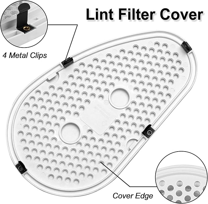 W10828351 Dryer Lint Filter and Screen Replacement for Ken-more Whirl-pool Dryer/Washer, Fetechmate W10828351 Dryer Lint Filter Screen & Cover Replaces 8531964 8531967 AP5985829 - ‎1 Year WAR