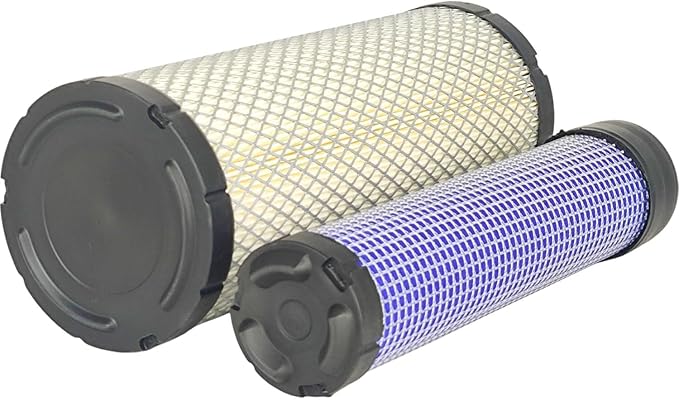 2X Outer Inner Air Filter Kit TA040-93230 TA040-93220 Compatible with Kubota L2500 L2800 L2900DT L3130 L3240 L3400 L4630 L4330 P821575 P822858 Compatible with Kawasaki 11013-7020 11013-7019