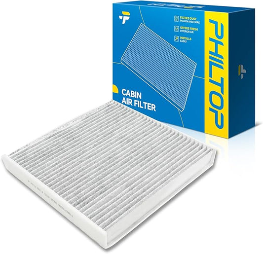 PHILTOP Cabin Air Filter, Replacement for CF10916 2003-2016 Z4, 2003-2005 Z4, 2012-2016 Z4, 2015-2017 i8, 2006-2008 Z4, 2019-2020 i8, Activated Carbon Filter Up Dust Pollen Odor
