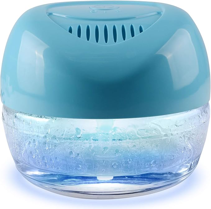 Water-Based Purifier Air Washer, Air Revitalizer & Freshener, Air Fresher with 7 LED Color Changing Light for Rooms (Blue)
