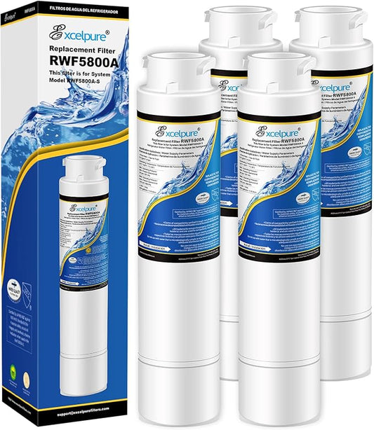 Refrigerator Water Filter Compatible with Frigidaire EPTWFU01, EWF02, Pure Source Ultra II, 4PACK