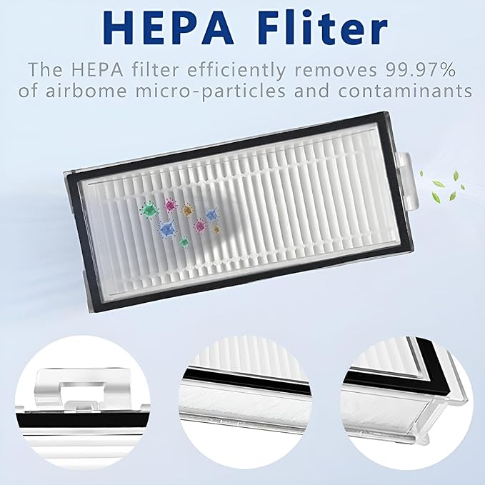 Replacement Accessories Kit Compatible with Roborock Q5 Max+/ Q5 Pro/ Q5 Pro+/ Q5 DuoRoller+/ Q8 Max/ Q8 Max+ Plus Vacuum Robot, Main Brushes, 2 Side Brushes, 2 HEPA Filters,2 Bags,2 Rags,Tools