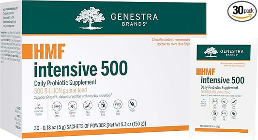 Genestra Brands HMF Intensive 500 | Highly Concentrated Probiotic Supplement to Support Gastrointestinal Health* | 30 Sachets