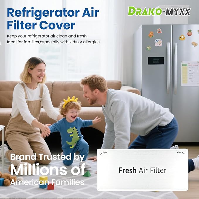 2026 Upgraded ADQ75493301 Refrigerator Air Filter Cover Replacement, Fresh Air Filter Cover, Compatible with LG Refrigerator Models, Replacement LRMVS3006S, LRMDS3006S, LRMVC2306S, LRMDC2306D