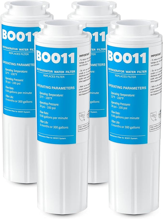 Upgraded BOGDA EDR4RXD1 RWF0900A Water Filter UKF8001, Fit for Evenydrop Filter 4 and Whirl-Pool Water Filter 4, Replacement RFC0900A, AXX-200/750, UKF8001P, 469006, WD-F07, 4 packs