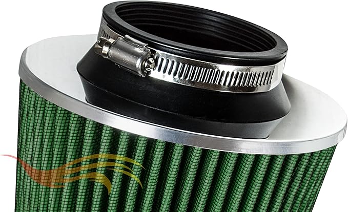 3.5" 89 mm Inlet Cold Air Cone Replacement Performance Washable Clamp-On Dry Air Filter