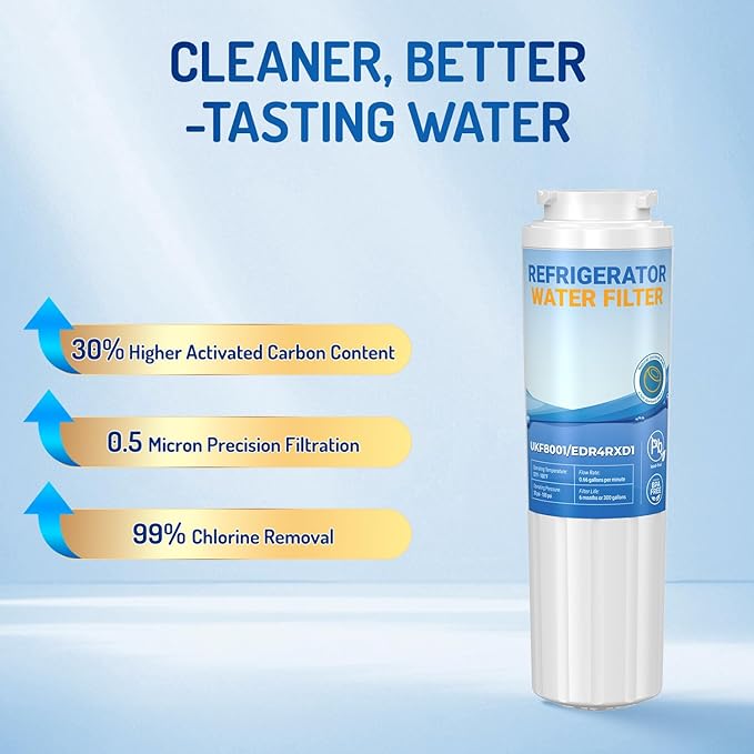 3pack UKF8001 Replacement for whirlpool Filter 4 - Edr4rxd1 Water Filter fit for Filter 4,whr4rxd1,4396395,UKF8001AXX-200,krfc300ess01 wrf555sdfz16 wrx735sdhz00, wrx735sdhz02,Hdx Fmm-2 |Zypxsyxgb
