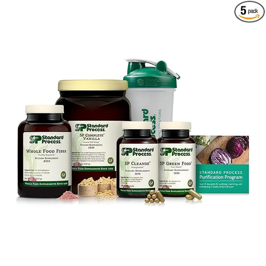 Standard Process Purification Kit with SP Complete & Whole-Food Fiber - Detox & Liver Support - Whole Food-Based Fiber Kit for Maintaining a Healthy Body - 21-Day Program - Vanilla