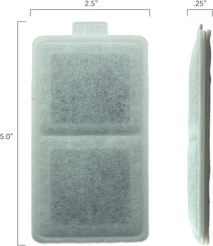 Pet Standard Replacement Large Water Filter Compatible With Whisker City® Automatic Pet Fountain, Pack of 10