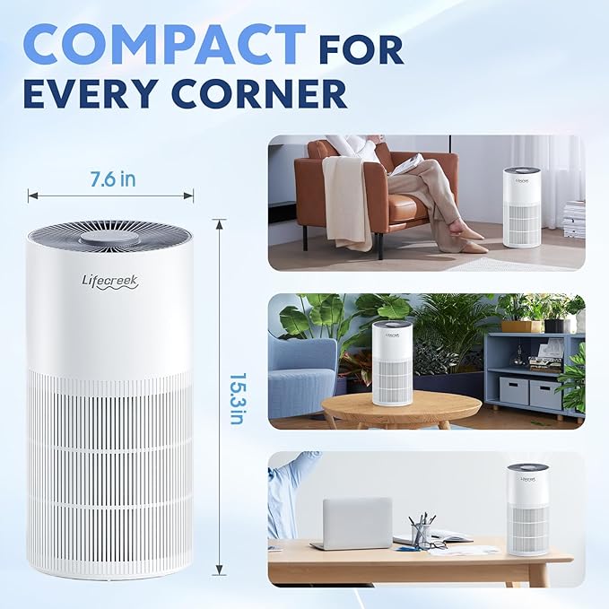 Air Purifiers for Home up to 1084 Ft², Air Purifiers for Large Rooms with Smart WiFi Control, 3-Stage Filter Air Purifiers for Bedroom 22 dB, Hepa Air Purifier Filter Cleaners for House